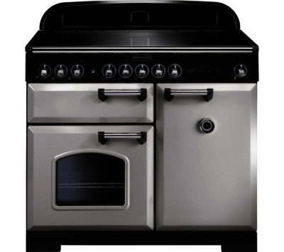 RANGEMASTER  Classic Deluxe 100 Electric Induction Range Cooker - Royal Pearl & Chrome